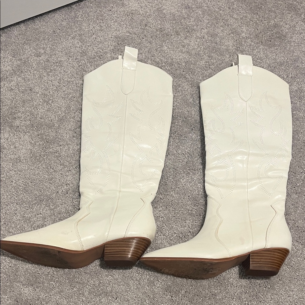White cowboy boots